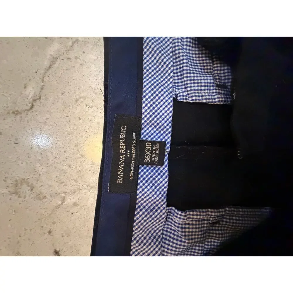 👔 Banana Republic Men’s Black Dress Pants – 36x30